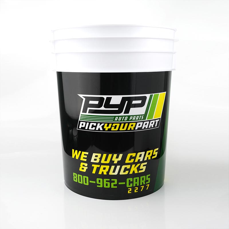 Menerima Pengacuan Suntikan Baldi Cat Plastik Tersuai Dalam Label Acuan