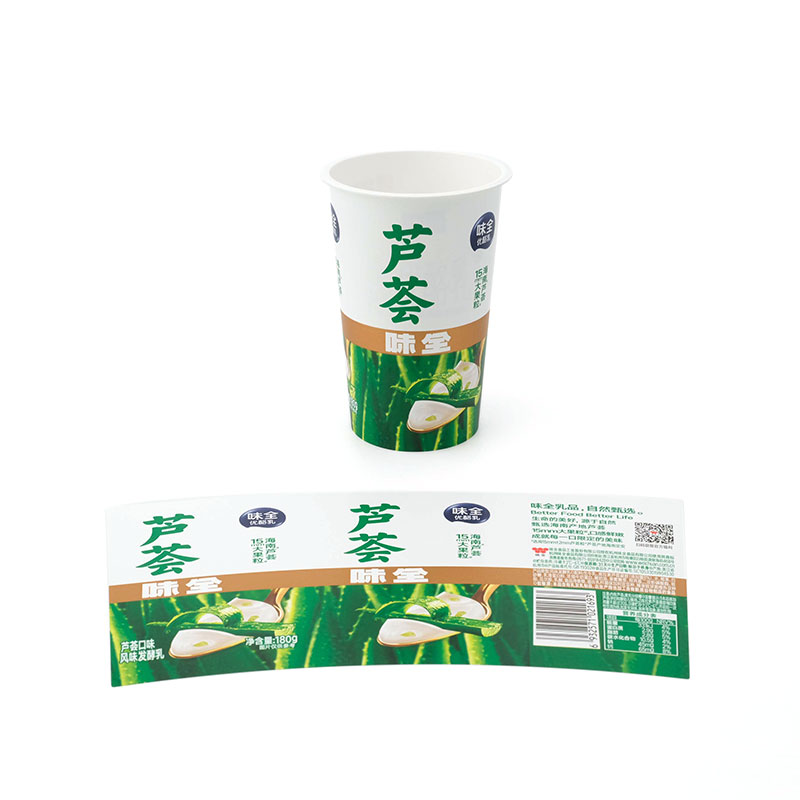 PP Plastik Yogurt Cawan Suntikan dalam Label Acuan